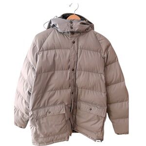 Vintage Gray Down Coat with Removable Hood by Outdoor Exchange.  Size = Large.